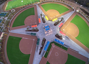Aerial view of Rosetta Canyon Sports Park