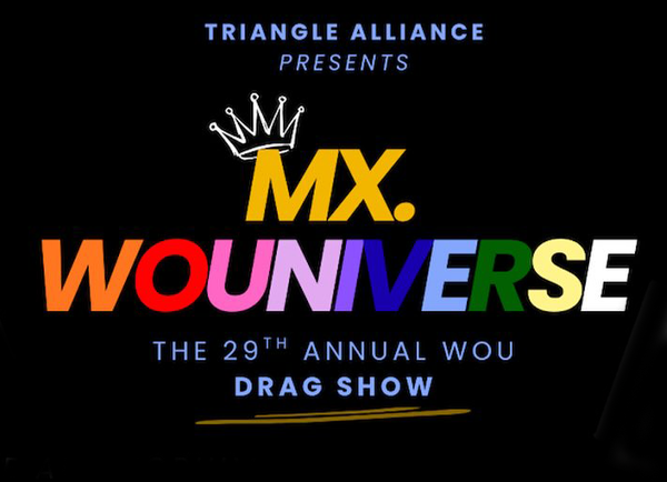 Mx. WOUniverse Drag Show logo