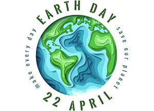 Earth Day 22 April logo