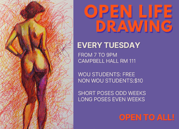 Open Life Drawing graphic